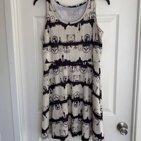 Disney Parks Rapunzel Tangled Silhouette Tank Dress With Castle & Lanterns Print - Picture 1 of 6